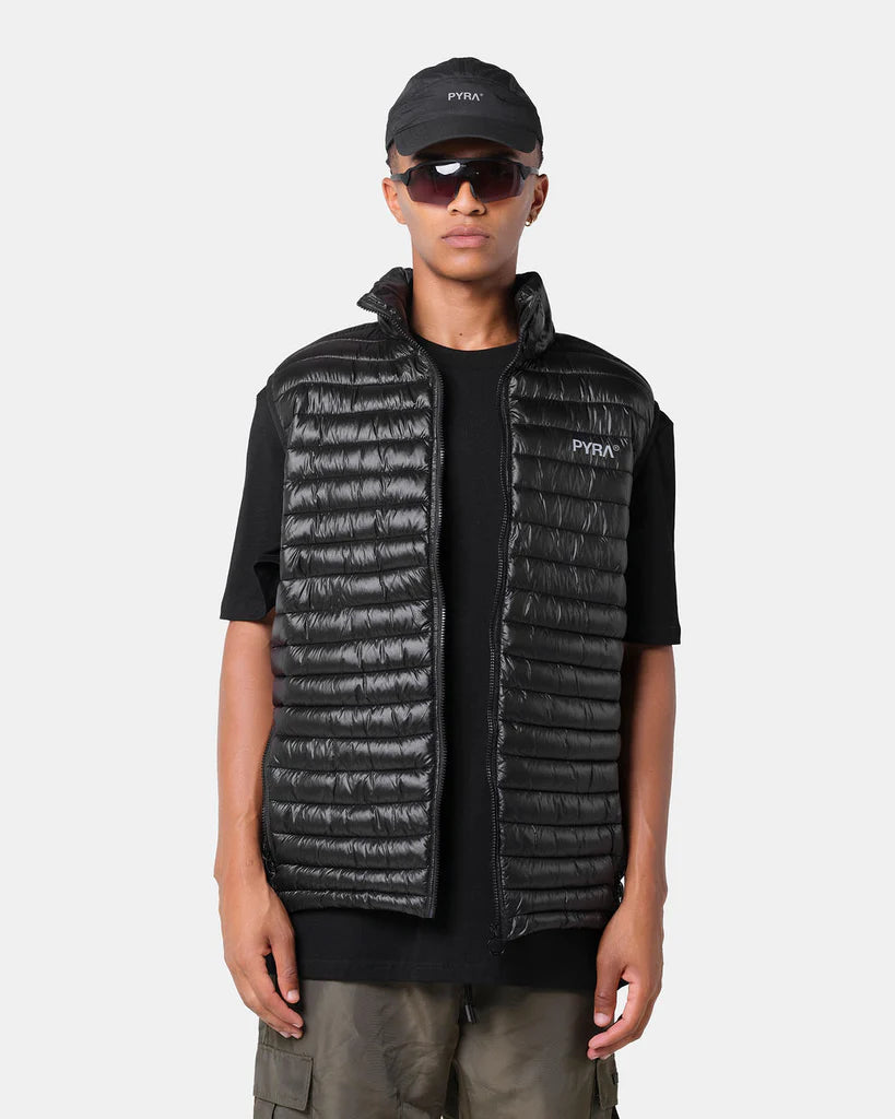 PYRA - "SUMMIT PUFFA VEST" BLACK