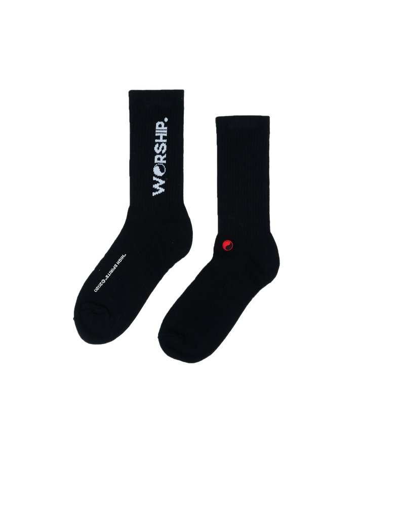 WORSHIP - "CORE" SOCKS BLACK