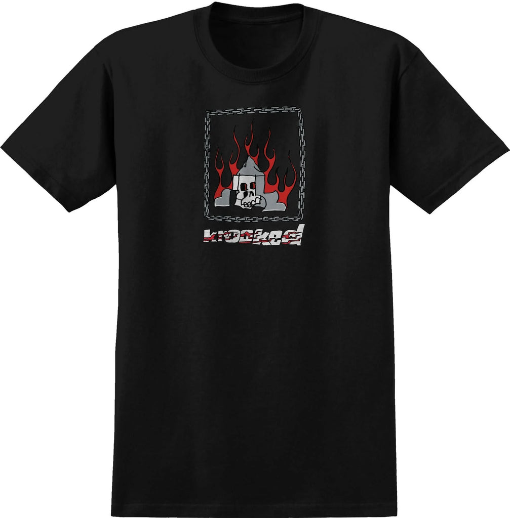 KROOKED - "CHAIN FRAME" TEE BLACK