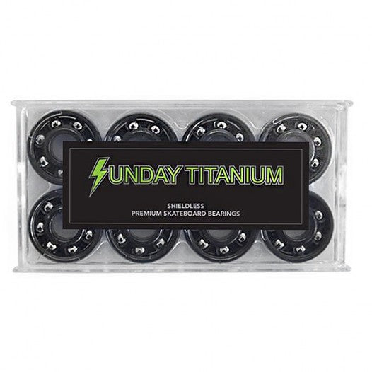 SUNDAY TITANIUM SHIELDLESS BEARINGS