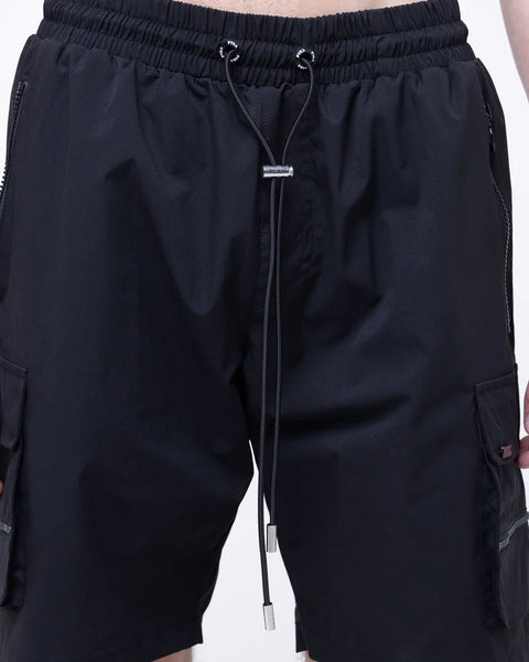 PYRA - "NERO" CARGO SHORTS BLACK