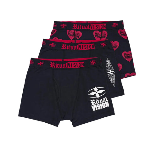 Ritual Vision Core Boxer Briefs Black 3 Pack