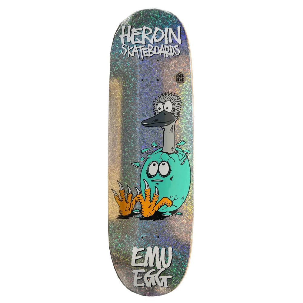 HEROIN - "EMU EGG HOLOGRAPHIC SYMMETRICAL" DECK 9.25"