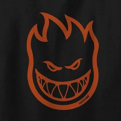 Spitfire Bighead Black Burnt Orange T-Shirt