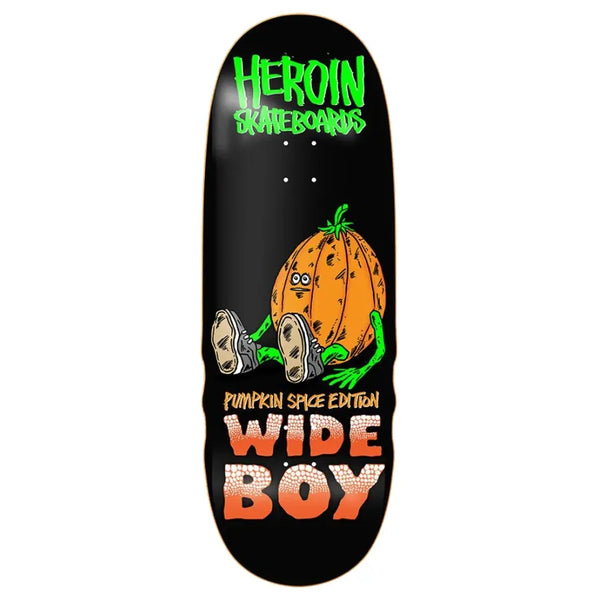 Heroin Pumpkin Spice Wide Boy 10.75 Skateboard Deck