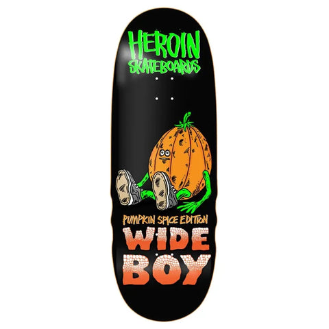 Heroin Pumpkin Spice Wide Boy 10.75 Skateboard Deck