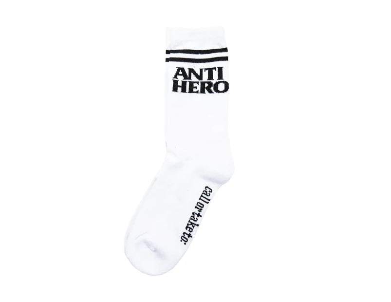 ANTI HERO - "IF FOUND" SOCKS BLACK/WHITE