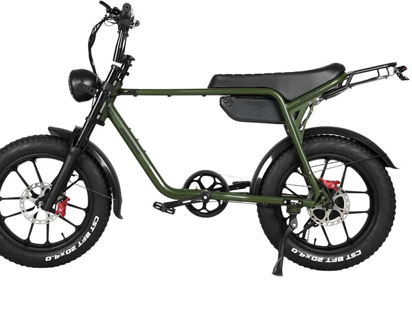 2024 NEW MAMBA SAHARA FAT TYRE EBIKE 750W 48V17AH Battery GREEN