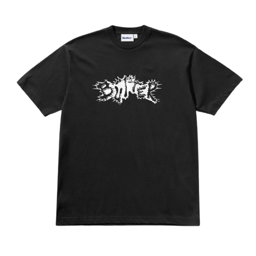 BUTTER - "ERUPTION" TEE BLACK