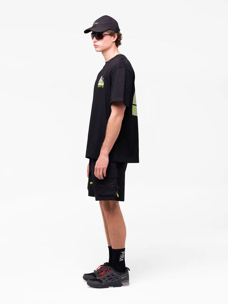 PYRA - "AVALANCHE" TEE BLACK/GREEN