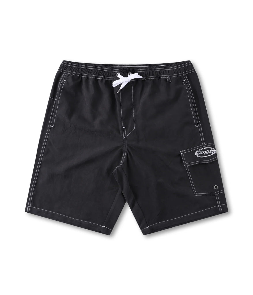 FORMER - "SWANS" 21 FLATLINE CARGO PANTS BLACK
