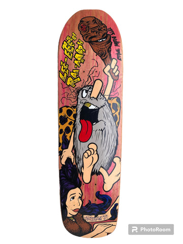 POCKET PISTOLS - LEE RALPH "CAPTAIN CAVE MAN" RARE SKATEBOARD DECK