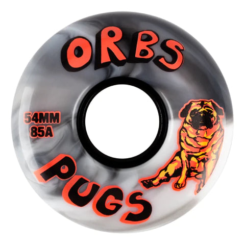 ORBS PUGS WHEELS 54MM BLACK/WHITE