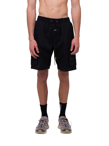 PYRA - "NERO" CARGO SHORTS BLACK