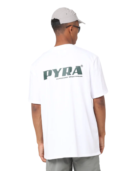 PYRA - "VERSION" TEE WHITE/GREEN