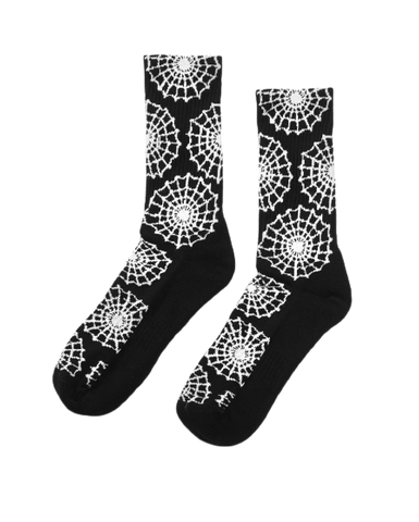 CRAWLING DEATH - "WEB" SOCKS BLACK