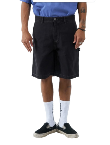 WORSHIP - "CHILDS PLAY" UTILITY SHORT WASHED BLACK