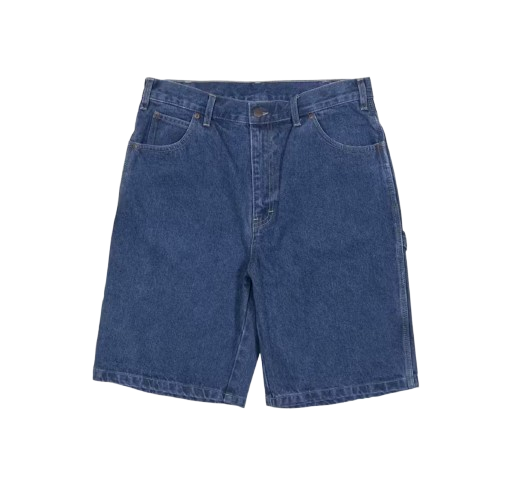 DICKIES - "11 RELAXED FIT DENIM 11" CARPENTER DENIM SHORT STONE WASHED INDIGO