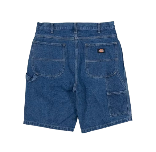 DICKIES - "11 RELAXED FIT DENIM 11" CARPENTER DENIM SHORT STONE WASHED INDIGO