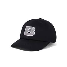 BUTTER GOODS - "B LOGO" 6 PANNEL CAP BLACK