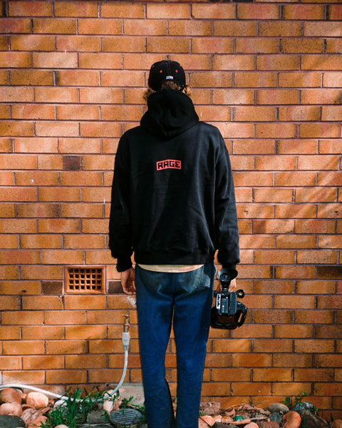 RAGE EVERYTHING ALL THE TIME HOOD - BLACK
