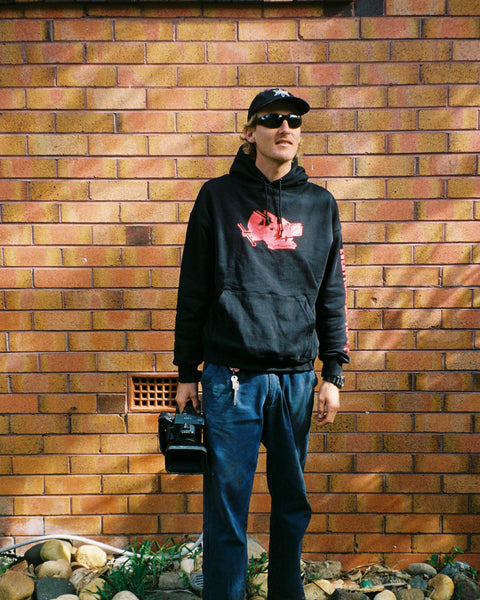 RAGE EVERYTHING ALL THE TIME HOOD - BLACK