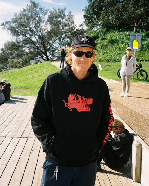 RAGE EVERYTHING ALL THE TIME HOOD - BLACK