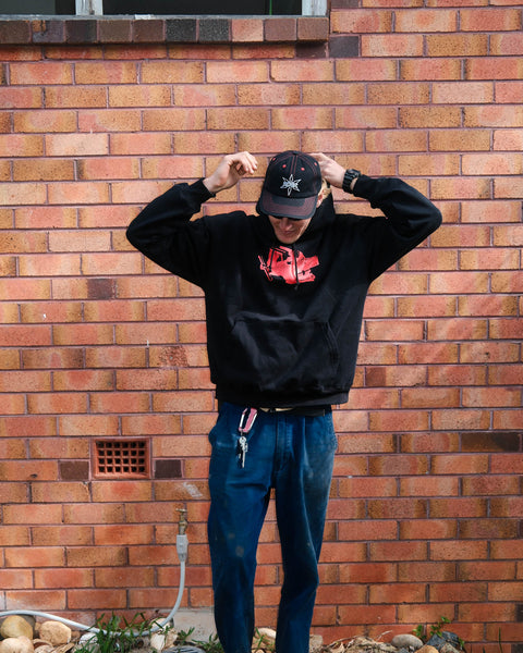 RAGE EVERYTHING ALL THE TIME HOOD - BLACK
