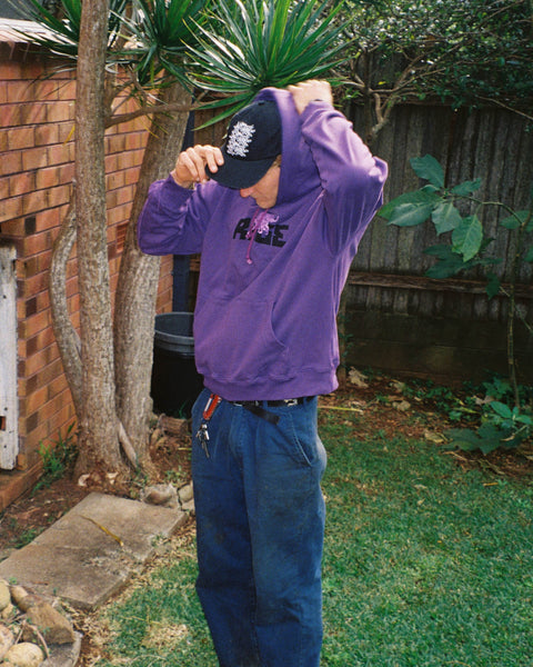 RAGE BULL HOOD - PURPLE