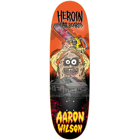 HEROIN - AARON WILSON "TEGGXAS CHAIN EGG" 9.125 DECK