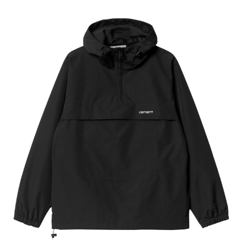 CARHARTT - "WINDBREAKER PULLOVER" BLACK WHITE