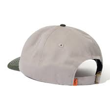 BUTTER - "RADIO" 6 PANEL CAP COOL GREY / SEAWEED
