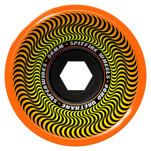 SPITFIRE - "SUPERWIDES" ORANGE WHEELS 80HD 58MM
