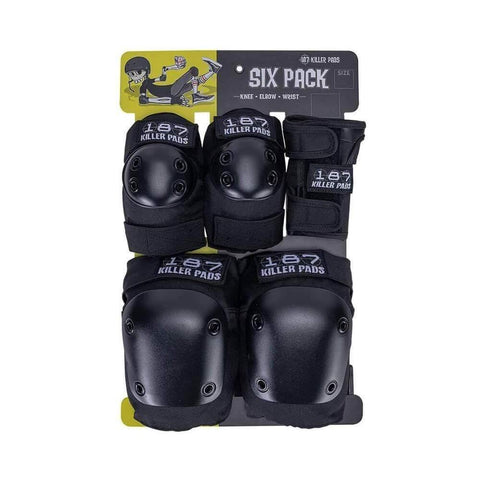 187 JUNIOR SIX PACK PAD SET BLACK