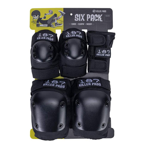 187 SIX PACK PAD SET BLACK