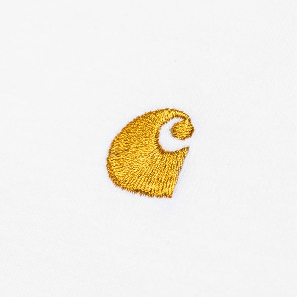 CARHARTT "CHASE" TEE WHITE/GOLD