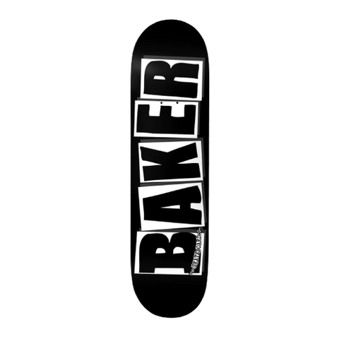 BAKER - "BRAND LOGO" BLACK/WHITE 8.0"