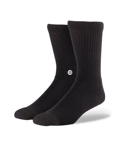 STANCE "ICON ATHLETIC" SOCK 3 PACK BLACK