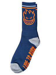 SPITFIRE "BIGHEAD" SOCKS NAVY/ORANGE/GREY