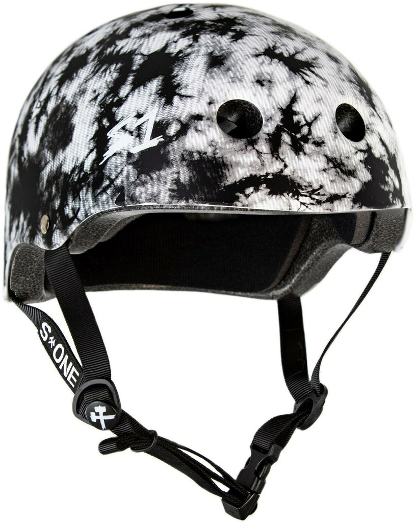 S1 HELMET LIFER BLACK/WHITE TIE DYE