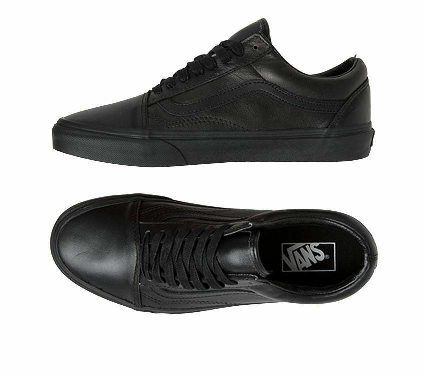 Black leather deals vans kids