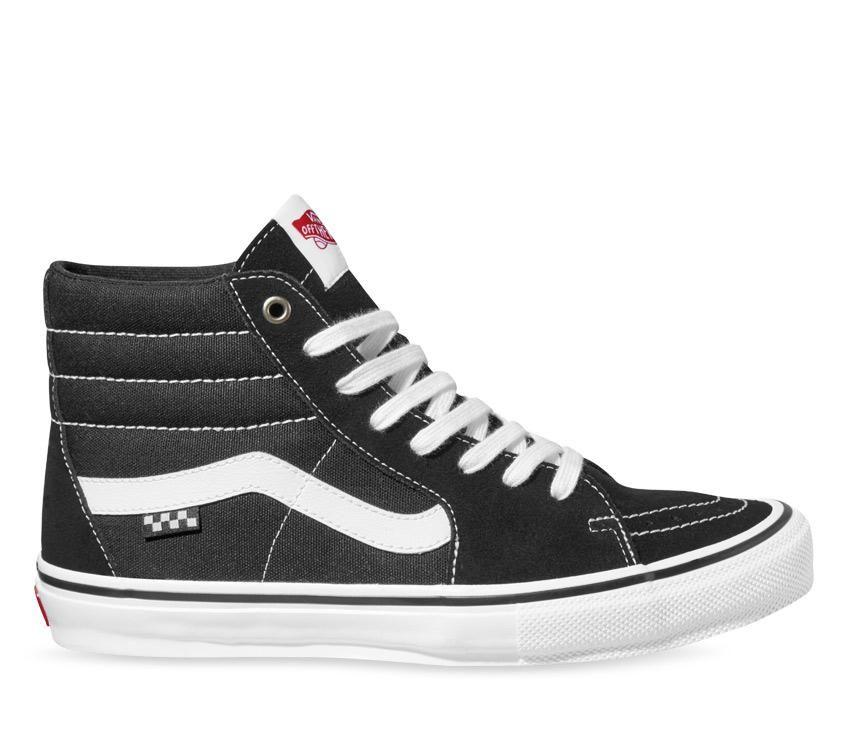 Vans hi sk8 black and white discount