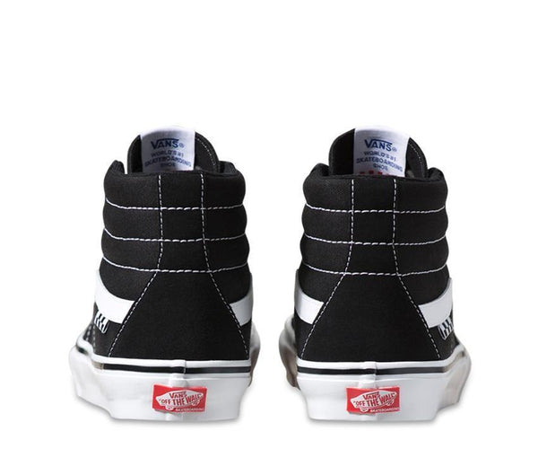VANS SKATE SK8-HI BLACK/WHITE